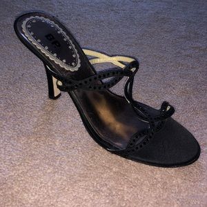 BP Black Ornate Sandals. Lightly Worn. Size 7 1/2.